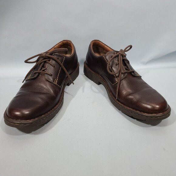 Clarks Stratton Way Brown Leather Oxfords Mens Shoes Size 8M - Picture 5 of 11
